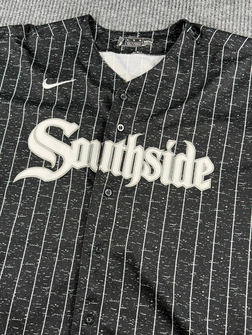 Nike MLB Southside Chicago White Sox Anderson #7 Jersey Shirt Men XL Black White